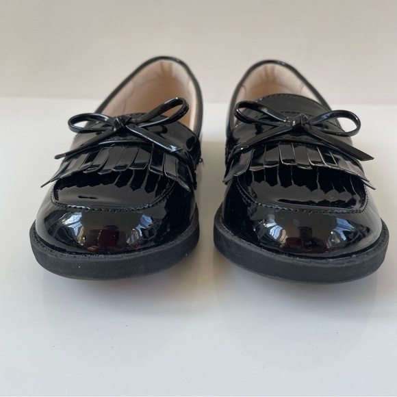 Dream Pairs Little Girls Shiny Black Patent Slip on Loafter Size 10, Like new! - Picture 4 of 7